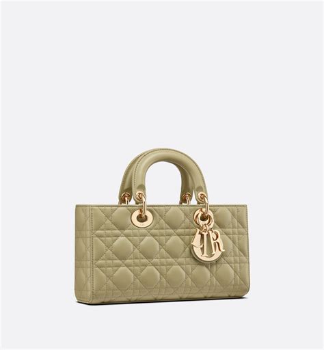 Medium Lady Dior Bag Sage Green Cannage Lambskin 